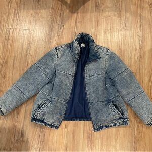 Acid wash Puffer Jacket